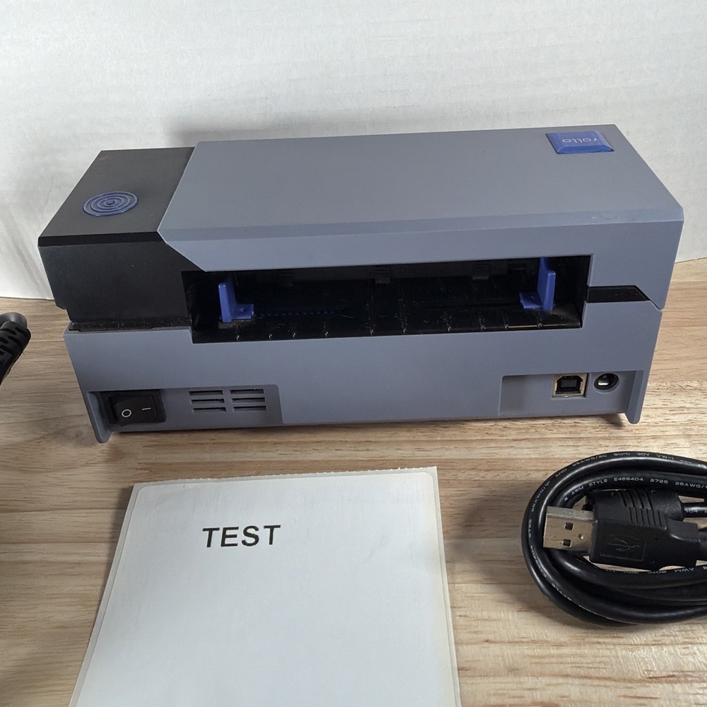 Rollo Thermal Label Printer X1038 w/ Power Supply and USB Cable Tested Working - Picture 8 of 9